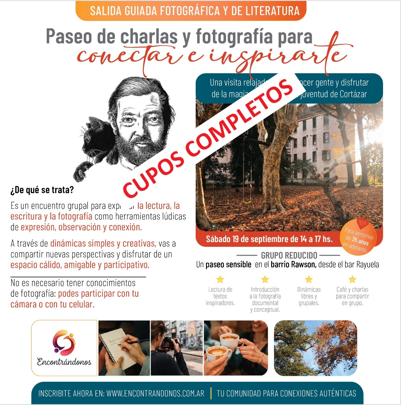 Paseo de charlas, fotografia, y cafes